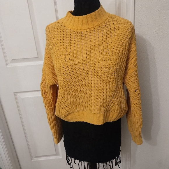 Hollister Sweaters - Hollister Yellow Turtleneck Sweater
